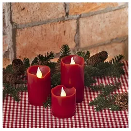 Konstsmide LED-Kerze 12 cm rot