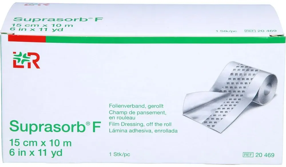 SUPRASORB F Folien Wundverb.15 cmx10 m unste.Rolle 1 St
