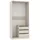 marmex möbel TRES Garderobenschrank 100x206x51 cm Beige/Grau