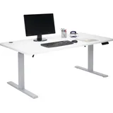 Mendler Schreibtisch HWC-D40 weiß