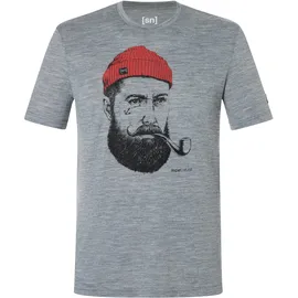 super.natural Herren Sn Sailor T-Shirt (Größe XXL, grau)