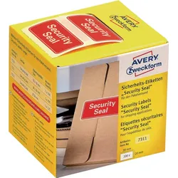 AVERY Zweckform Sicherheitssiegel 'Security Seal', 38x20 mm