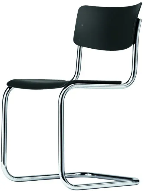 Thonet Freischwinger S43 braun, Designer Mart Stam, 83x44x53 cm