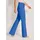 Madeleine Schlupfhose Bootcut blau 22