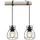 GLOBO Mina 3-flg. 50 cm Holz schwarz