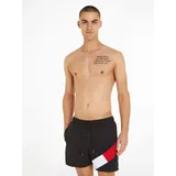 Tommy Hilfiger Badeshorts SF MEDIUM DRAWSTRING Schwarz L