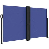 vidaXL Seitenmarkise Ausziehbar Blau 140x600 cm