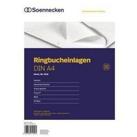 SOENNECKEN Ringbucheinlage 2316 DIN A4 70g liniert 50 Bl./Pack.