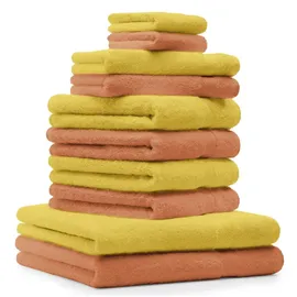 Betz Classic Handtuchset 10-tlg. orange und gelb