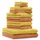 Betz Classic Handtuchset 10-tlg. orange und gelb