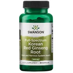 Vollspektrum Koreanischer Roter Ginseng Wurzel 400 mg 90 Kapseln