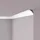 NOEL & MARQUET Eckleiste NMC NE3 Pure Weiß 2 St. 200 x 8,2 x 8,2 cm
