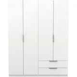 Demeyere Drehtürenschrank Ghost 157,3 x 203 x 51,1 cm Weiß