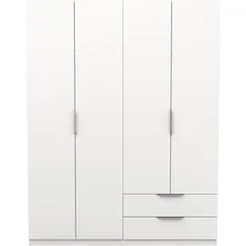 Demeyere Drehtürenschrank Ghost 157,3 x 203 x 51,1 cm Weiß