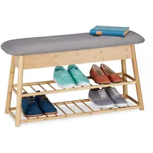 Relaxdays Mateo 90 x 28 x 48 cm braun / natur