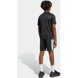 adidas Train Essentials 3-Streifen Set T-Shirt + Shorts Kinder black/white 176