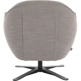 Home Affaire Drehsessel HOME AFFAIRE "Stavre, Loungesessel mit Drehfunktion", grau (taupe grau), B:83cm H:85cm T:80cm, 100% Polyester, Sessel, Drehsessel, in moderner Optik, mit elegantem Drehfuß