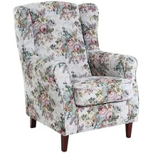 Max Winzer Ohrenbackensessel Lorris Baumwolle/Polyester 79 x 92 x 88 cm Rosa