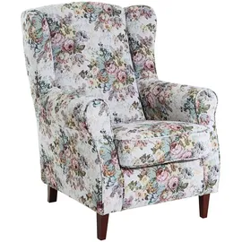 Max Winzer Ohrenbackensessel Lorris Baumwolle/Polyester 79 x 92 x 88 cm Rosa
