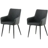 Livetastic Stuhl-Set, Schwarz, Metall, Kunststoff, zylindrisch, 58x92x61 cm, Esszimmer, Stühle, Esszimmerstühle, Esszimmerstühle-Set