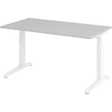 bümö Schreibtisch Serie-XB Grau / Weiß