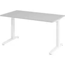 bümö Schreibtisch Serie-XB Grau / Weiß