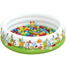 BESTWAY Bällebad Frühlingsfreunde 102 x 25 cm Kinder Spielzelt mit Bällen Bällebecken