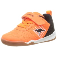 KANGAROOS Unisex Kinder Super Court Ev Sneaker, Neon Orange Jet Black 7950, 29 EU