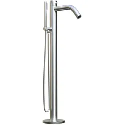 Sined Oristano Minibadewannenständer Aus Edelstahl 316l Für Den Außenbereich Mit Handbrause Inox
