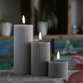 uYuni LED Mini Kerze Thea 5,8 cm sand