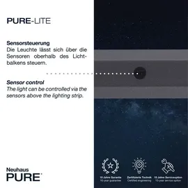 neuhaus pure Pure Lite 1-flg. 160 cm länglich grau