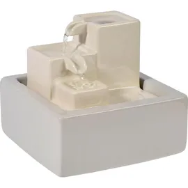 Dobar dobar® Zimmerbrunnen 19 x 19 x 16,5 cm Keramik)