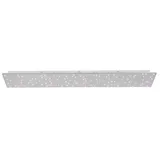 just light. Just Light LED-Deckenleuchte SPARKLE 14672-55 stahlfarbig Metall B/H/T: ca. 25x4x100 cm, 1 Brennstellen - stahlfarbig