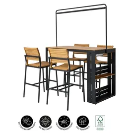 Dehner Balkonset Bar New Jersey 155 x 75 x 98 cm Schwarz