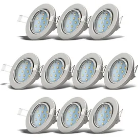 B.K.Licht Einbaustrahler 10er Pack 10-02-10-S