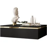 lookway Nachtschrank Aurora 48 x 15 x 38 cm Schwarz