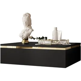 lookway Nachtschrank Aurora 48 x 15 x 38 cm Schwarz