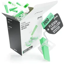 greate Fliesen Nivelliersystem 2mm - 100 Keile - 1000 Laschen - 100 Keile