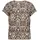 Cartoon Shirtbluse mit Rüschen Patch Braun/Cream 42