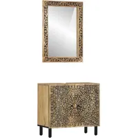 VidaXL Badmöbel-Set 2-tlg. Massivholz Mango