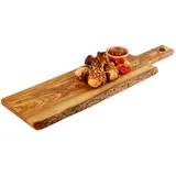 APS Servierbrett Holz 1 40 x 15 cm Braun/Grün