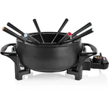 Tristar Fondue-Set für bis zu 8 Personen, 1,5 L, Mattschwarz
