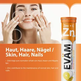eväm Zink plus Vitamin C Brausetabletten 20 Stück