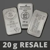 verschiedene prägeanstalten Platinbarren 20g (Resale)