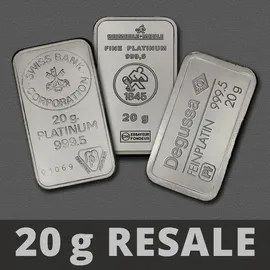 verschiedene prägeanstalten Platinbarren 20g (Resale)