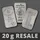 verschiedene prägeanstalten Platinbarren 20g (Resale)