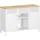 Songmics Sideboard 120 x 80 x 40 cm Mattweiß/Eichenbeige