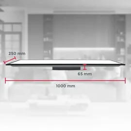 B.K.Licht LED Panel 1 22W eckig schwarz