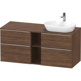 Duravit D-Neo Konsolenwaschtischunterbau wandhängend Nussbaum dunkel Matt 1400x550x664 mm à DE4970R7 DE4970R70210000,