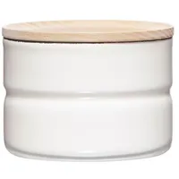 Riess Küchenbehälter mit Holzdeckel 0,2l R2171212 - Weiß